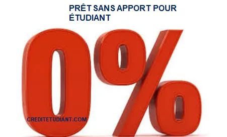 PRÊT SANS APPORT POUR ÉTUDIANT 2025